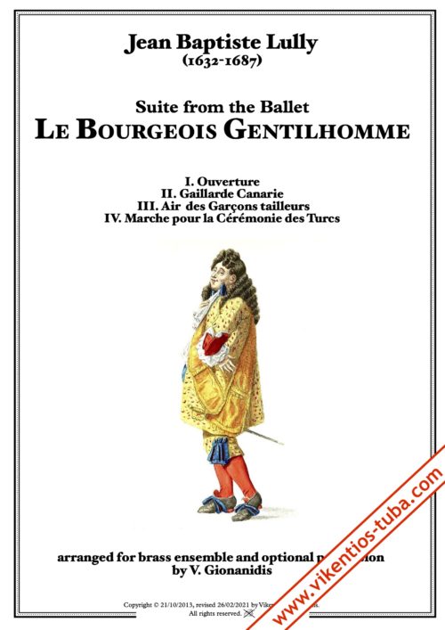 Les Bourgeois Gentilhomme suite - J.B.Lully - brass ensemble (10) GIONANIDIS