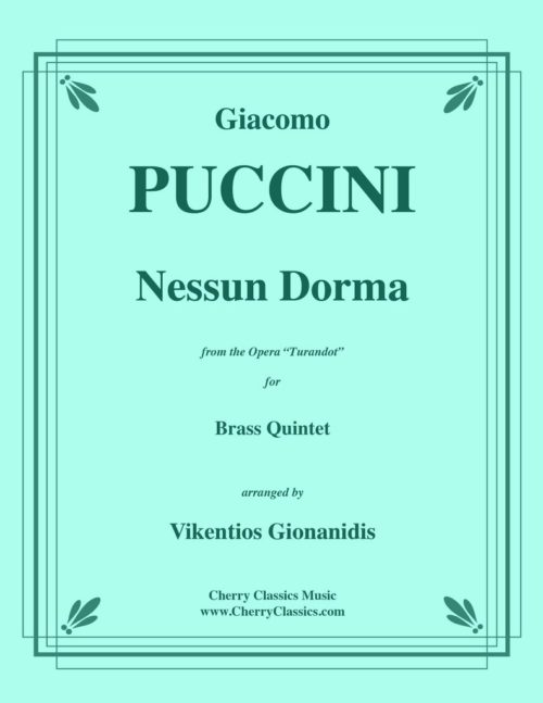 Nessun Dorma from Turandot - G.Puccini - brass quintet Gionanidis