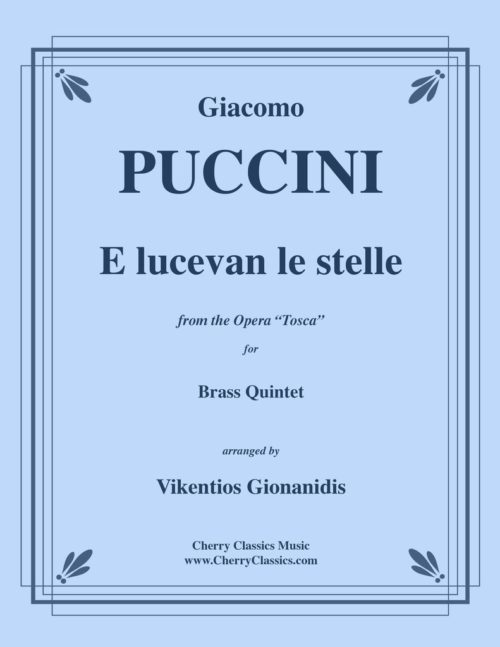 "E lucevan le Stelle" from TOSCA - G.Puccini - brass quintet GIONANIDIS