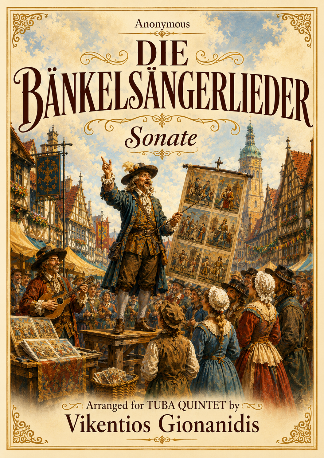 Sonate from "Die Bänkelsängerlieder" - Anon. - tuba quintet vikentios gionanidis