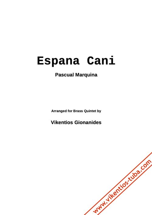 España cañí - P.Marquina - brass quintet Gionanidis