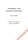 Intermezzo from Cavalleria Rusticana - P.Mascagni - brass quintet Gionanidis