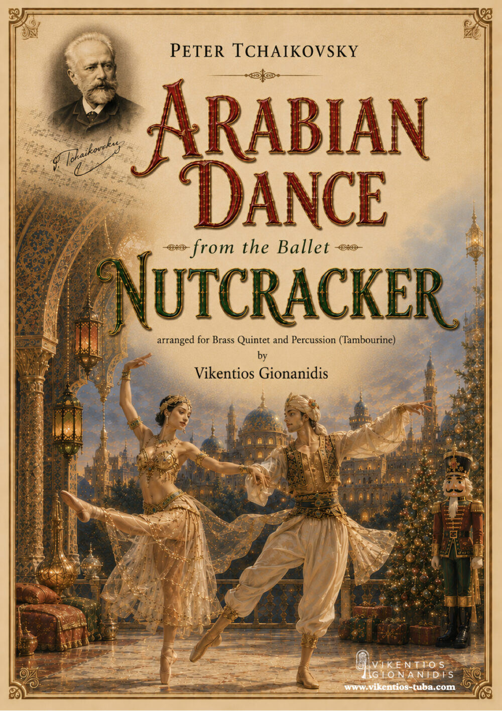 Arabian Dance from Nutcracker – P.I.Tschaikovsky – brass quintet