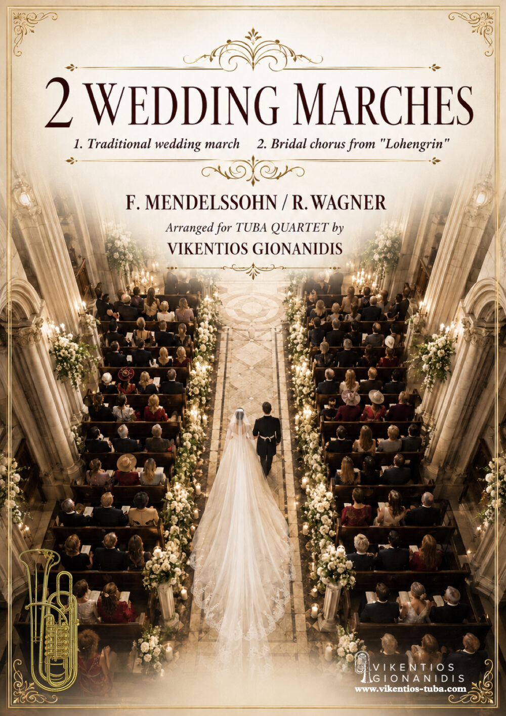 Two Wedding Marches - F.Mendelssohn / R.Wagner - tuba quartet vikentios gionanidis