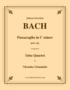 Passacaglia in C minor BWV 582 - J.S.Bach - tuba quartet Gionanidis