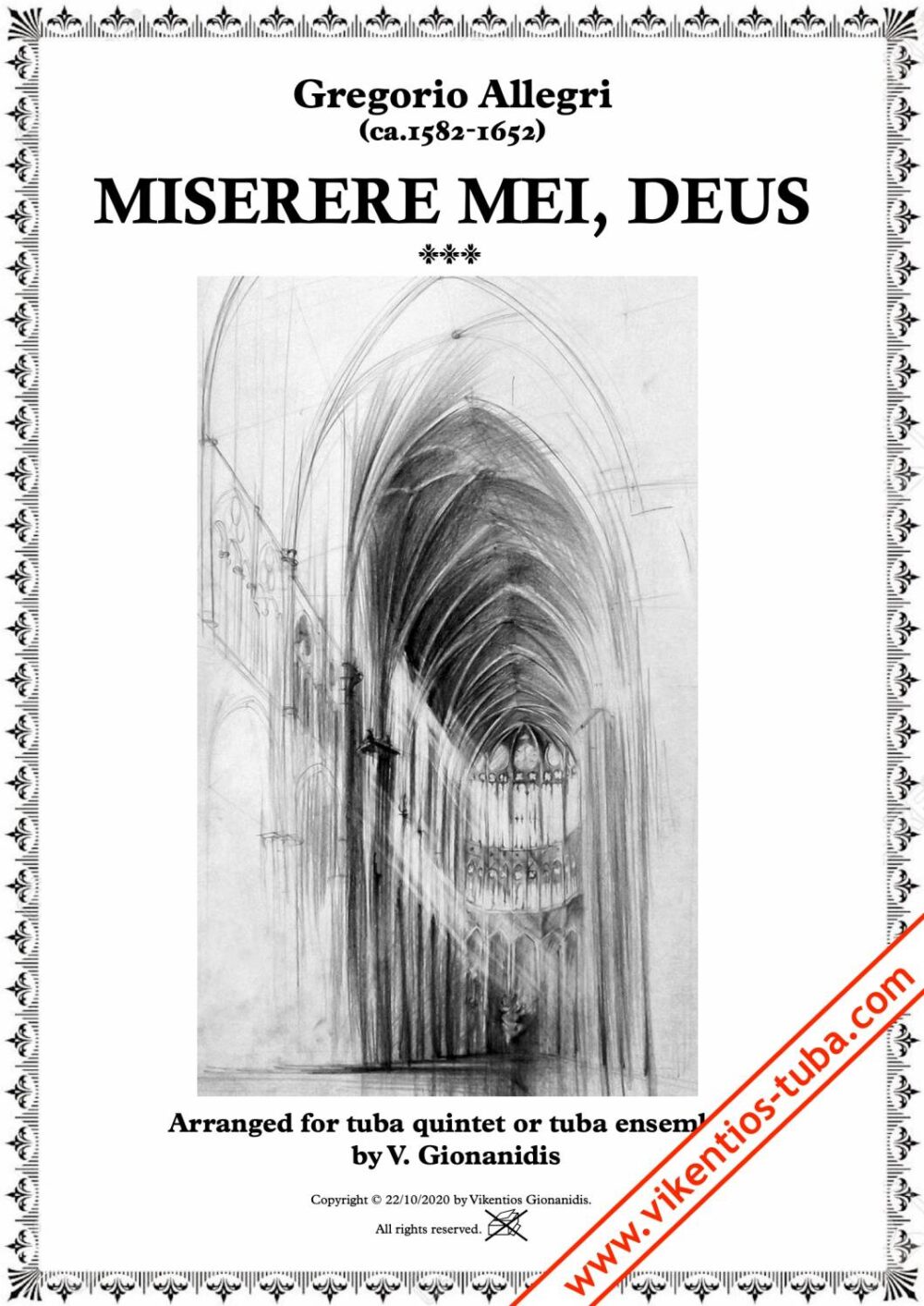Miserere mei, Deus - Gr.Allegri - tuba quintet tuba ensemble Gionanidis