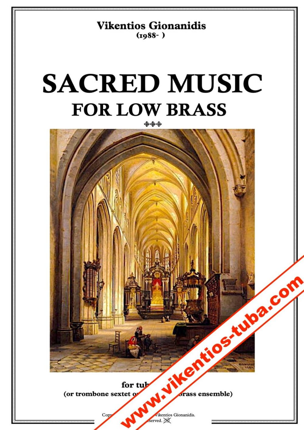 Sacred music for low brass - V.Gionanidis - tuba sextet / trombone sextet / mixed low brass ensemble