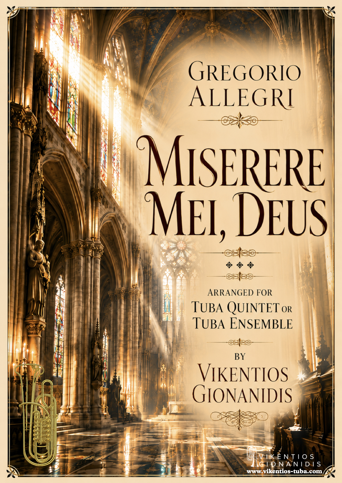 Miserere mei, Deus - Gr.Allegri - tuba quintet / tuba ensemble gionanidis