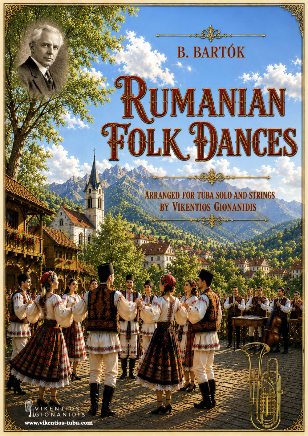 Rumanian Folk Dances - B.Bartok - tuba solo and strings