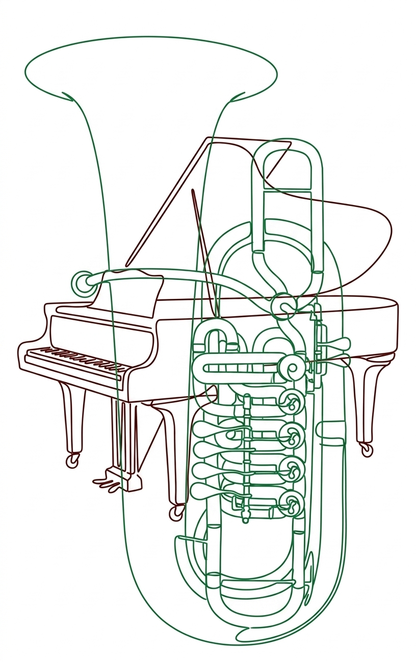 tuba and piano